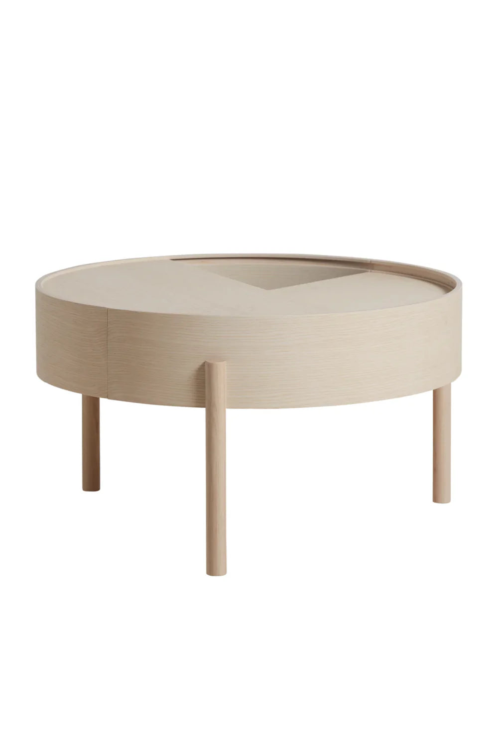 Contemporary Round Coffee Table M | WOUD Arc | OROA.com