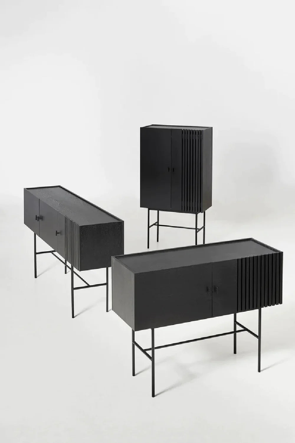 Modern Geometrical Highboard | WOUD Array | OROA.com