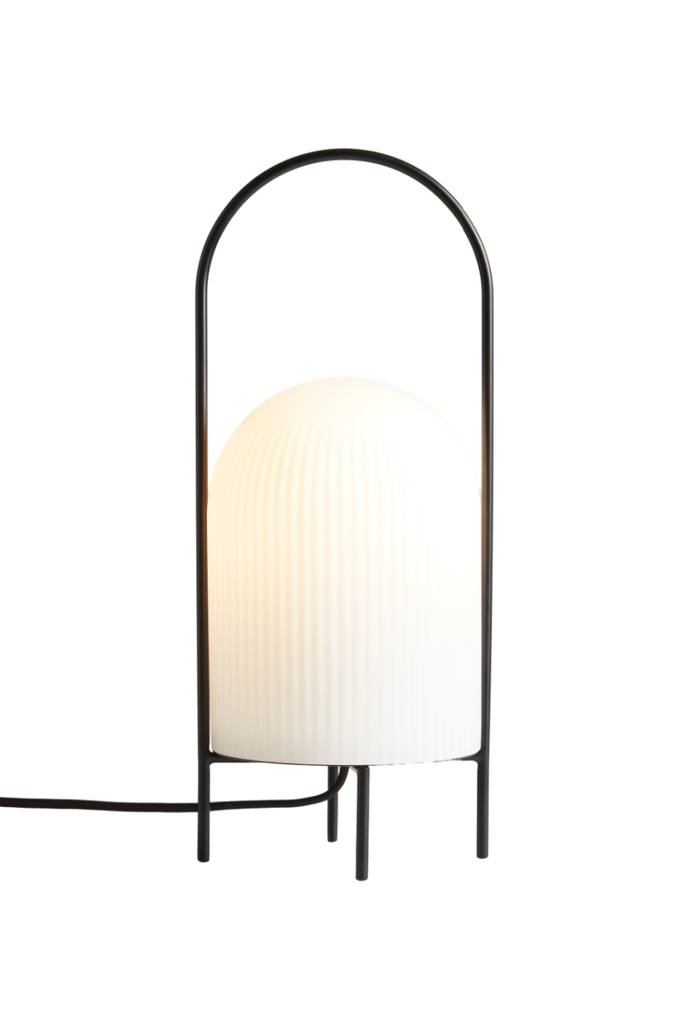White Glass Contemporary Table Lamp | WOUD Ghost | OROA.com