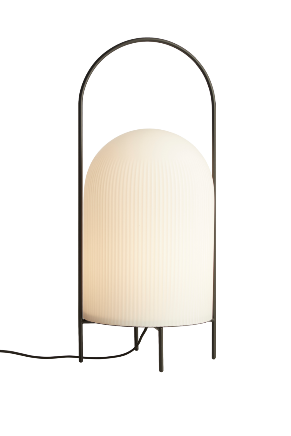 White Glass Contemporary Floor Lamp | WOUD Ghost | OROA.com