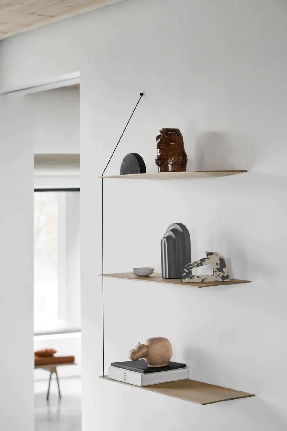 Modern Minimalist Wall Shelf L | WOUD Stedge | OROA.com