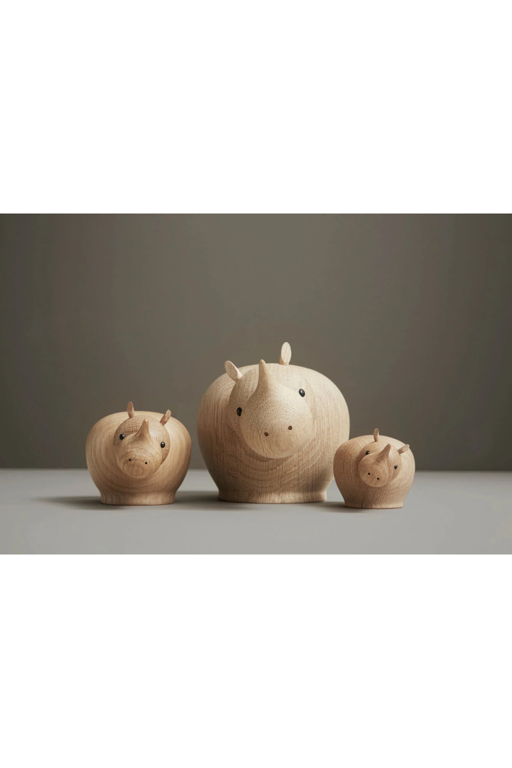 Oak Rhinoceros Sculpture | Oroa.com