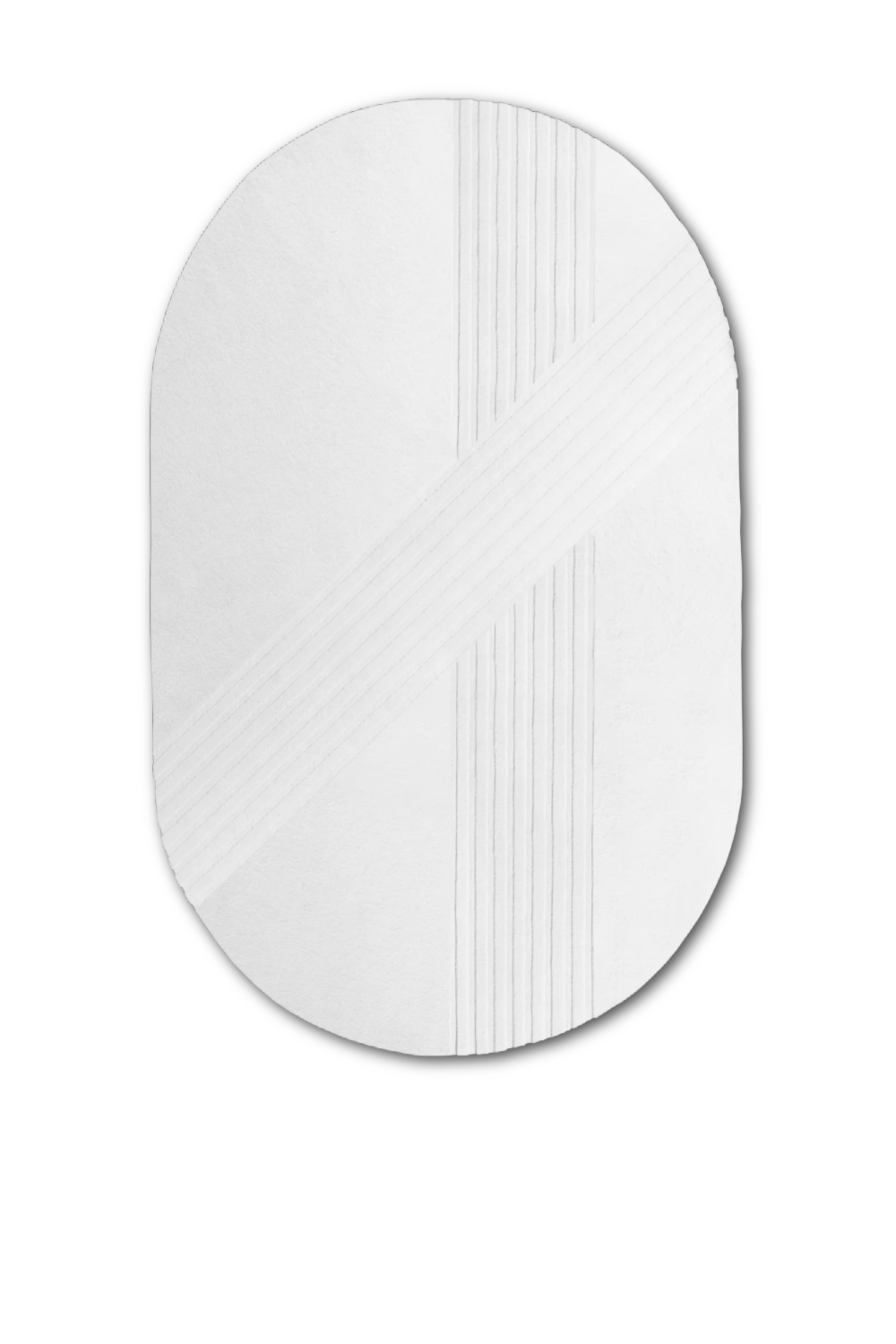 Oval Hand-Tufted Wool Rug 6'10 x 12' | WOUD Kyoto | OROA.com