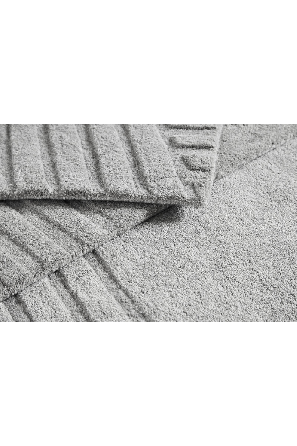 Gray Wool Area Rug | WOUD Kyoto | OROA.com