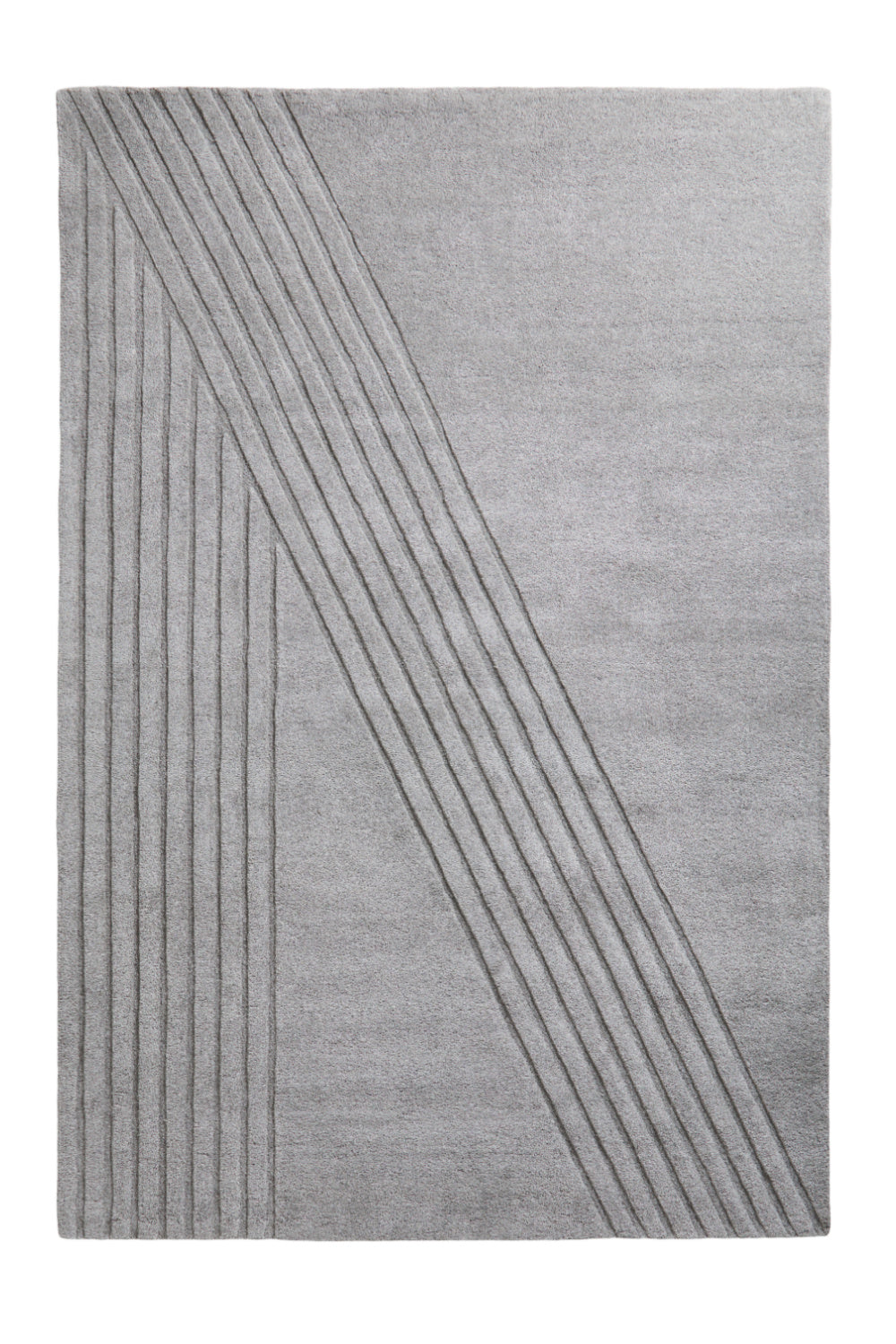 Gray Wool Area Rug | WOUD Kyoto | OROA.com