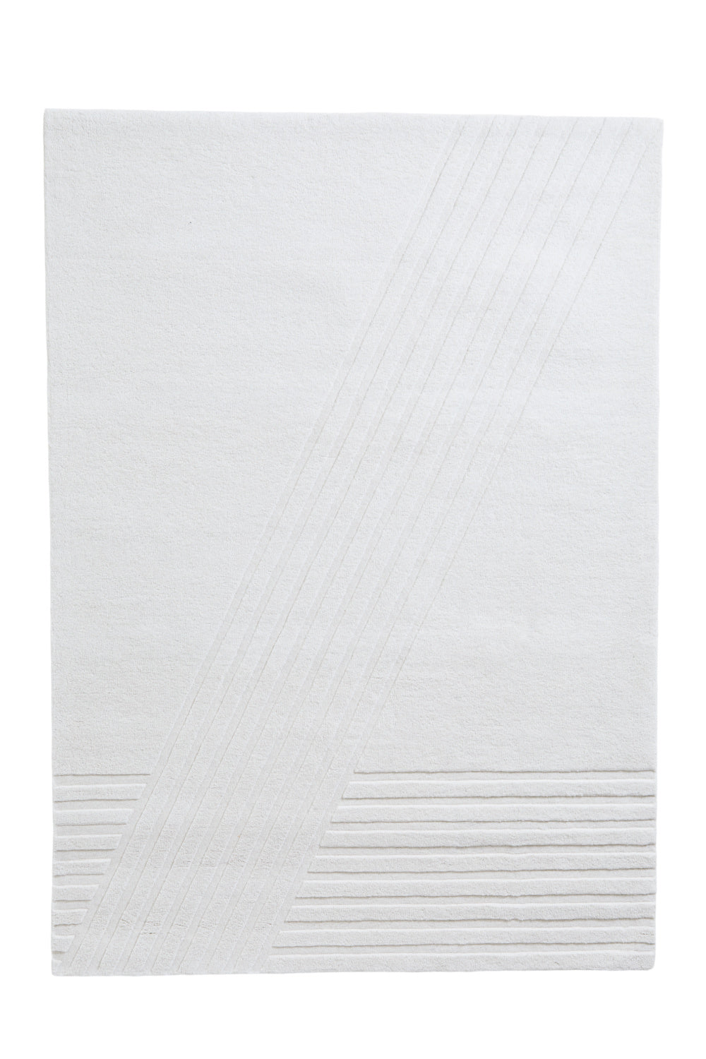 Off White Wool Rug | WOUD Kyoto | OROA.com