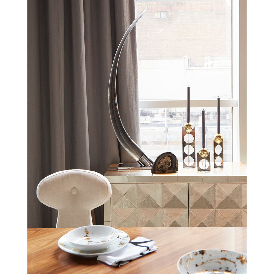 Smoked Acrylic Decorative Object | Jonathan Adler Tusk