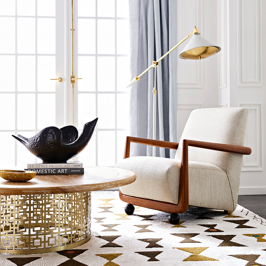 White Lacquered Task Floor Lamp – Maxime – alternate view 6