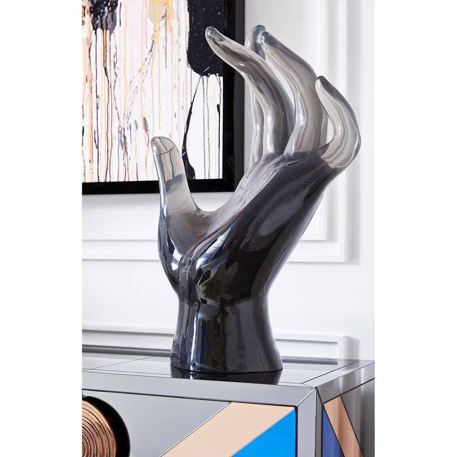 Gray Acrylic Decorative Object | Jonathan Adler Hand | Oroa.com