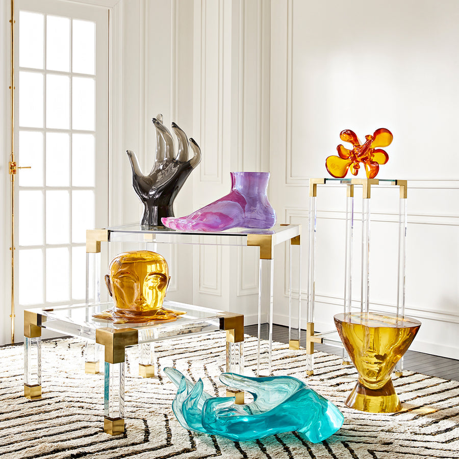 Clear Acrylic Game Table | Jonathan Adler Jacques | Oroa.com