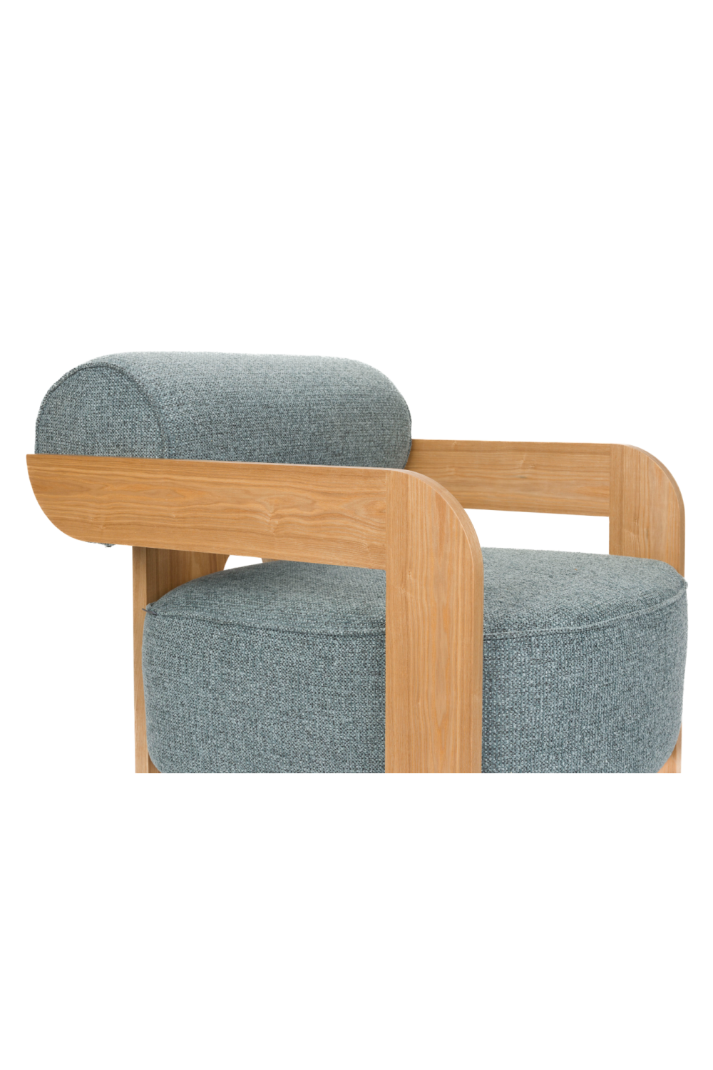 Ash Framed Boucle Lounge Chair | Oroa.com