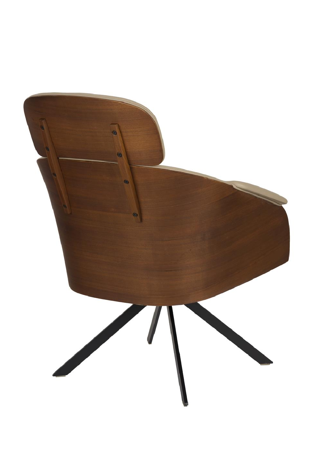 Beige Leather Lounge Chair | Zuiver Frie | OROA.com