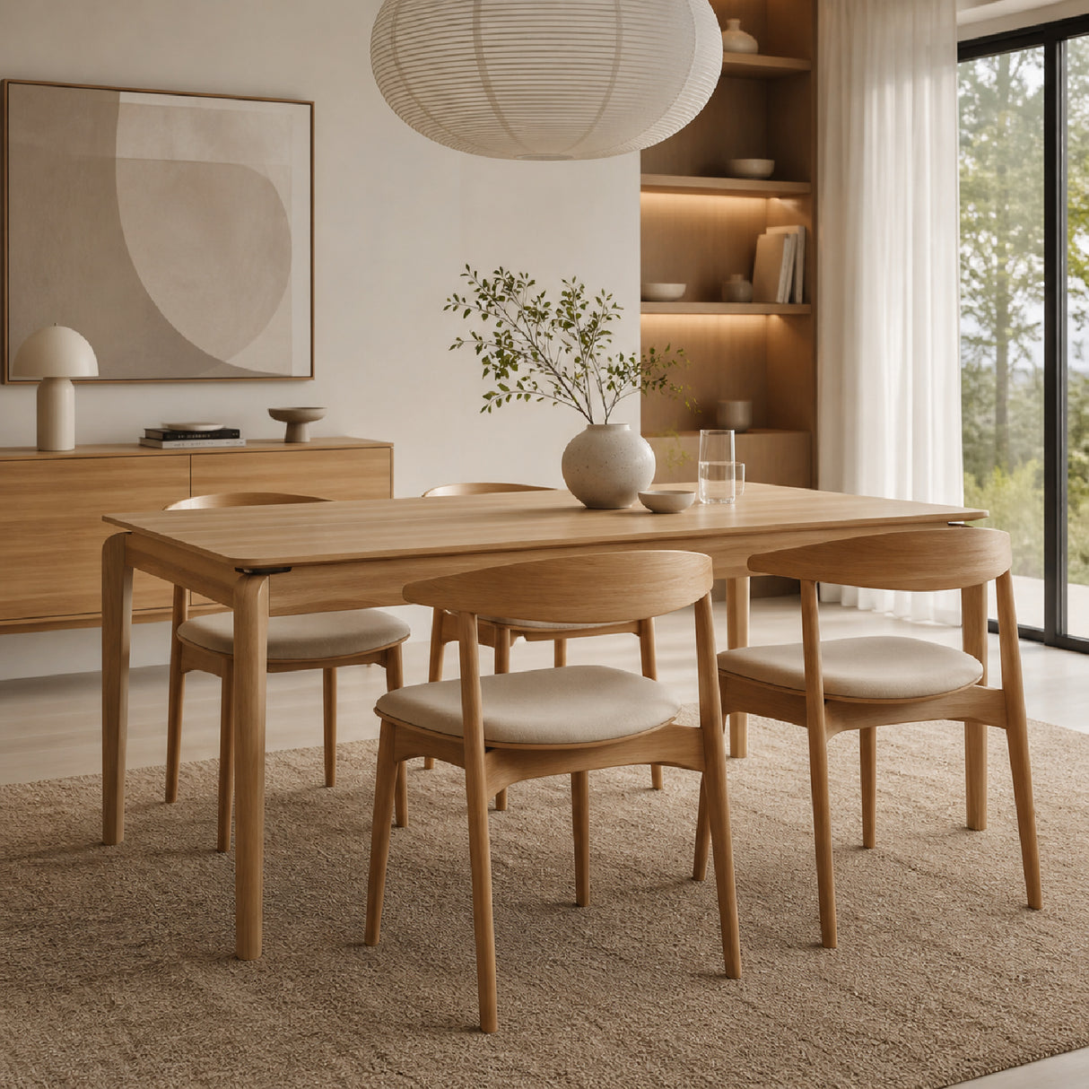 Modern furniture - Ash Wood Dining Table S - www.oroa.com | Oroa.com