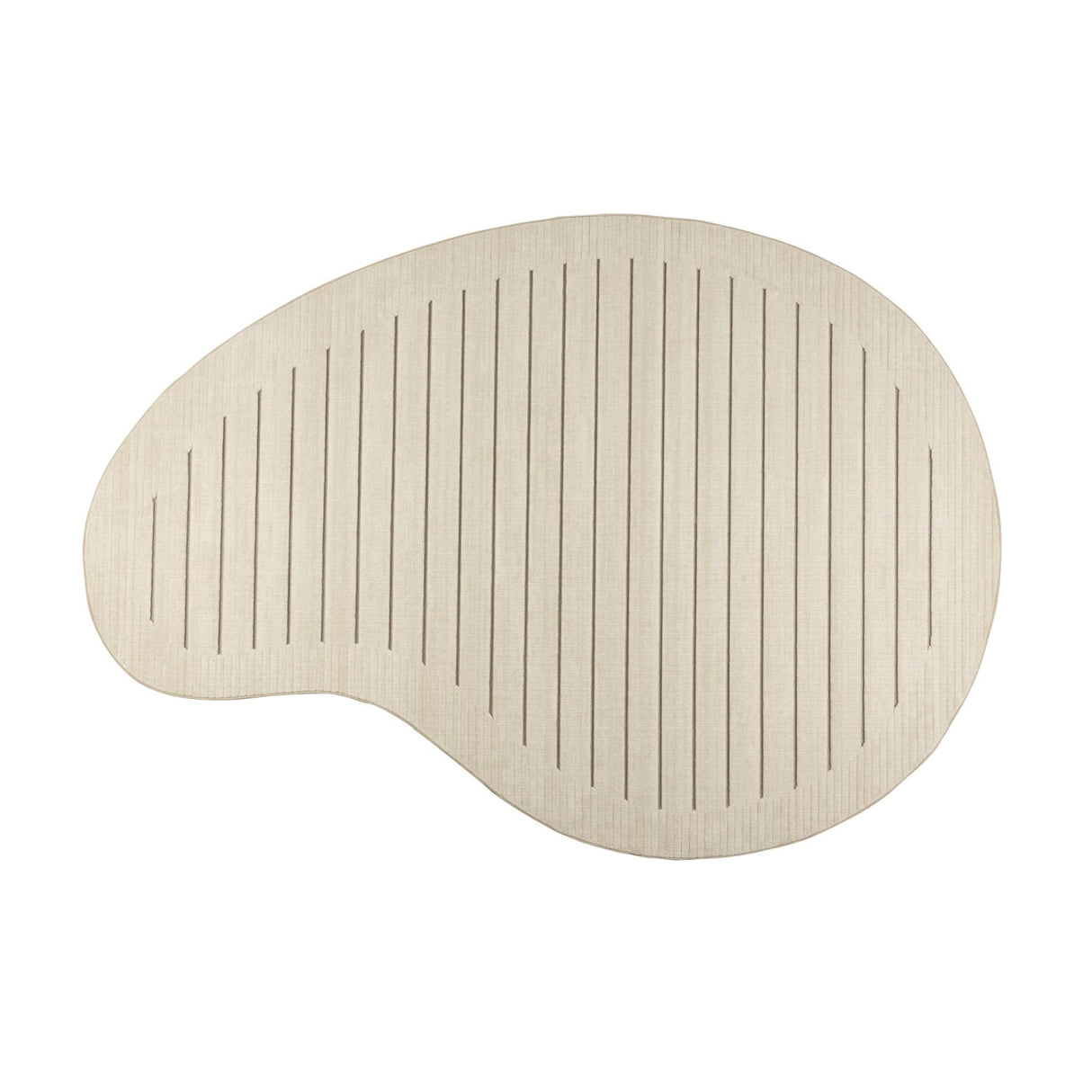 Modern furniture - Beige Striped Organic-Shaped Carpet - www.oroa.com | Oroa.com