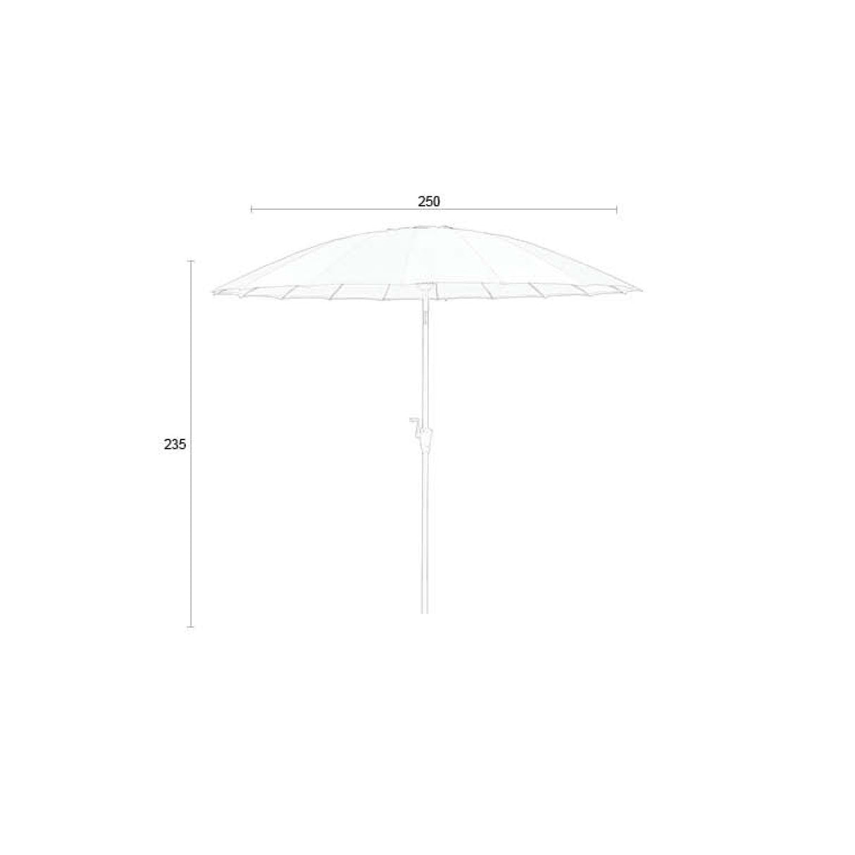 Modern furniture - Red Sunbrella Parasol - www.oroa.com | Oroa.com