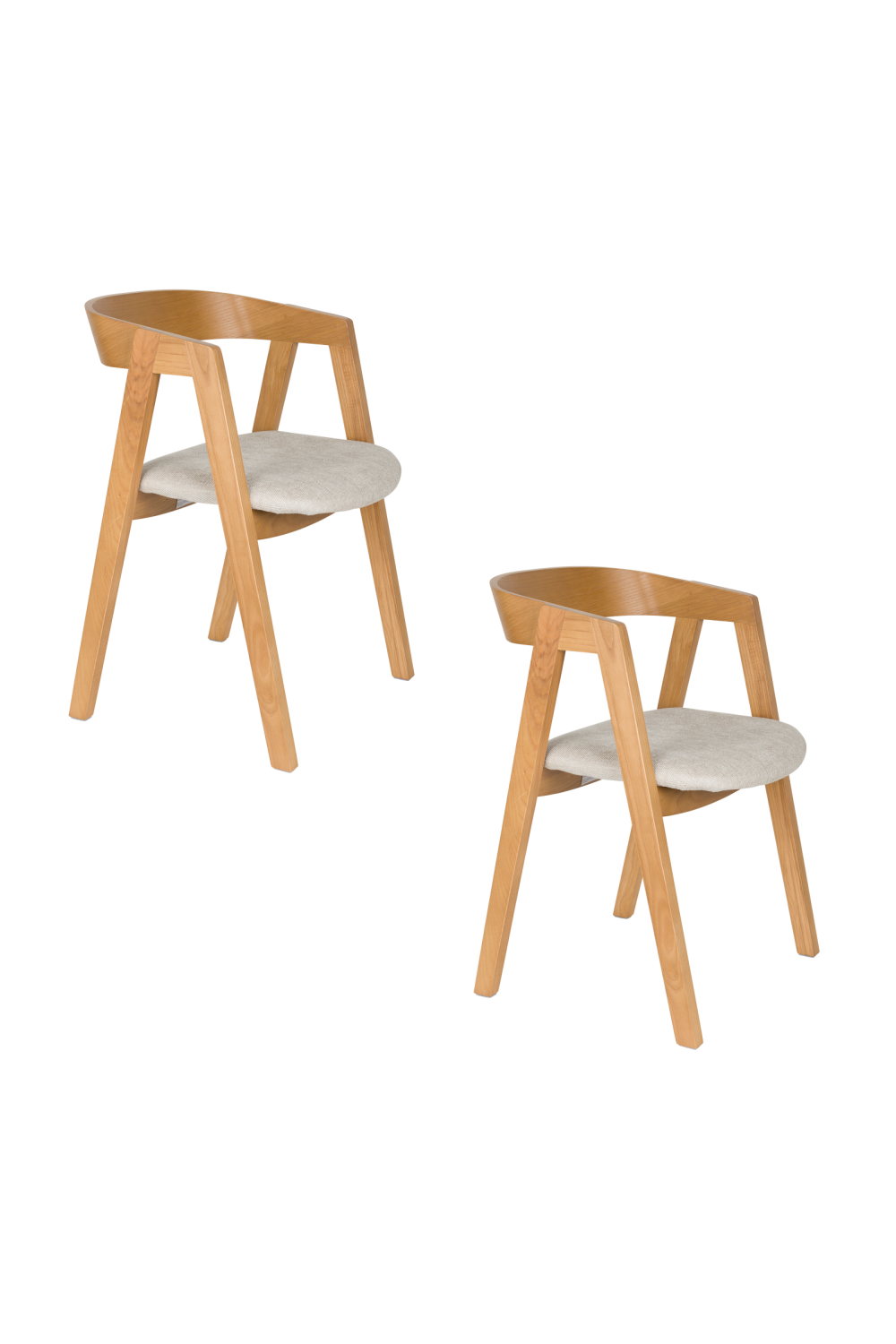 Solid Ash Dining Chair (2) | Zuiver Mads | OROA.com