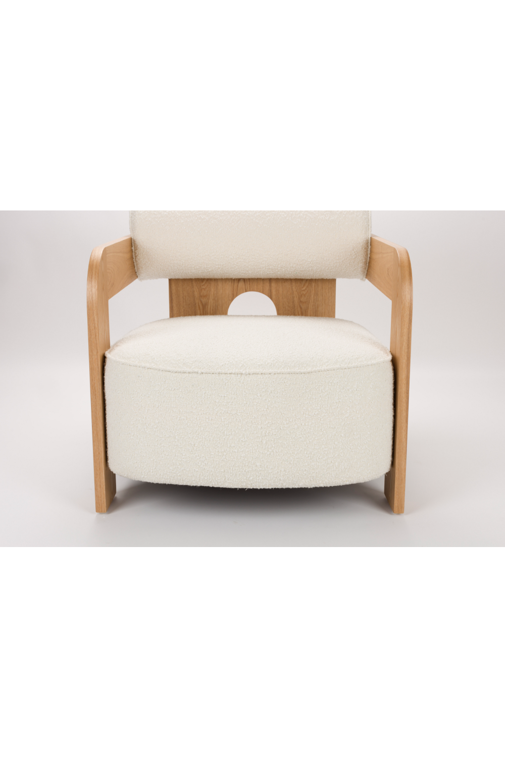 Ash Framed Boucle Lounge Chair | Oroa.com