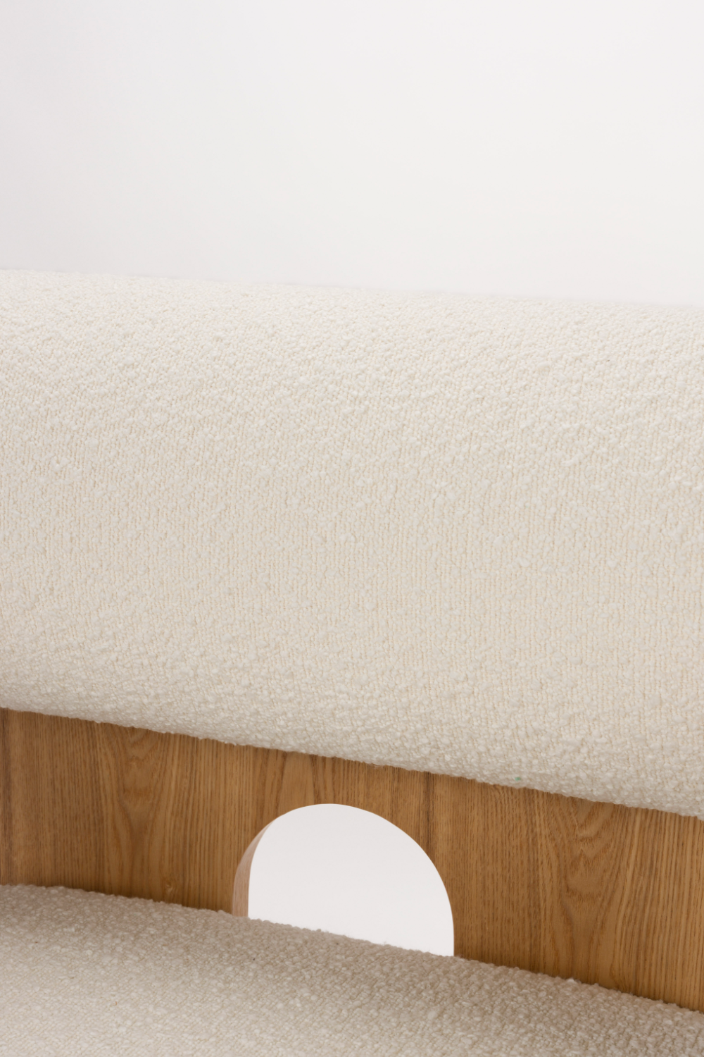 Ash Framed Boucle Lounge Chair | Oroa.com