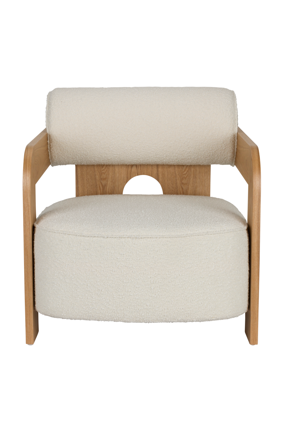 Ash Framed Boucle Lounge Chair | Oroa.com