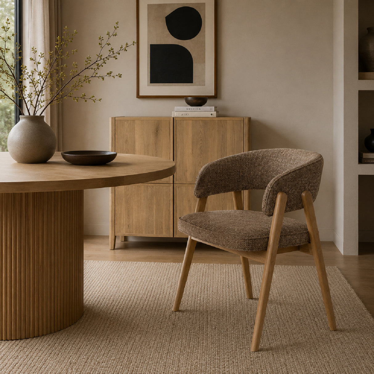 Modern European furniture - Oak Framed Dining Armchair - www.oroa.com | Oroa.com