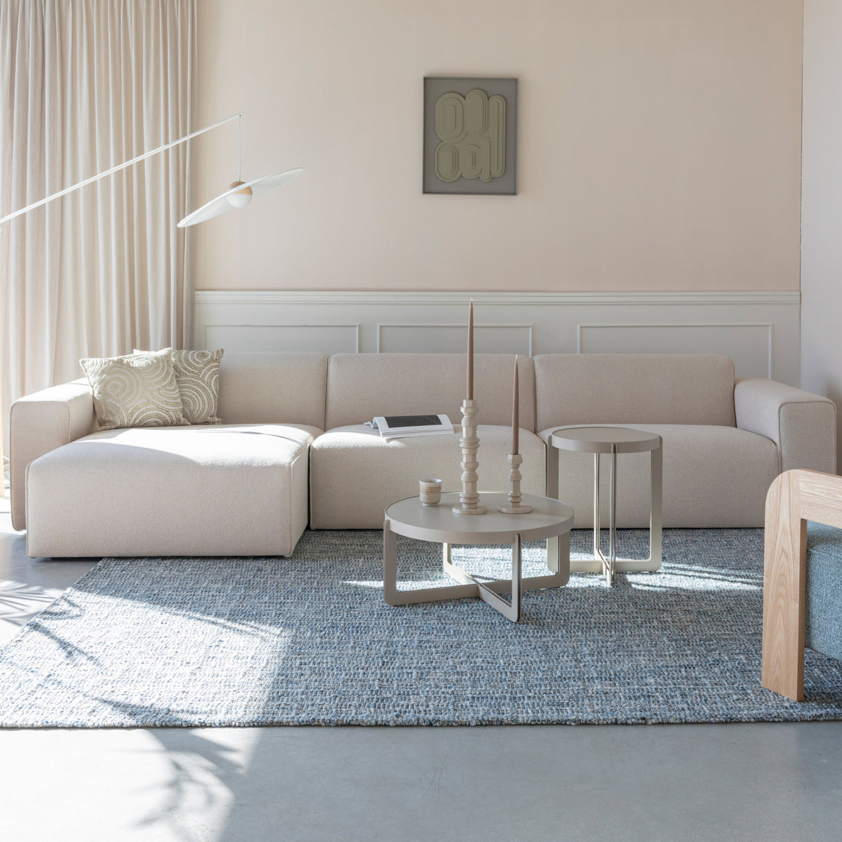 Modern furniture - Cream 4-Seater Sofa - www.oroa.com | Oroa.com
