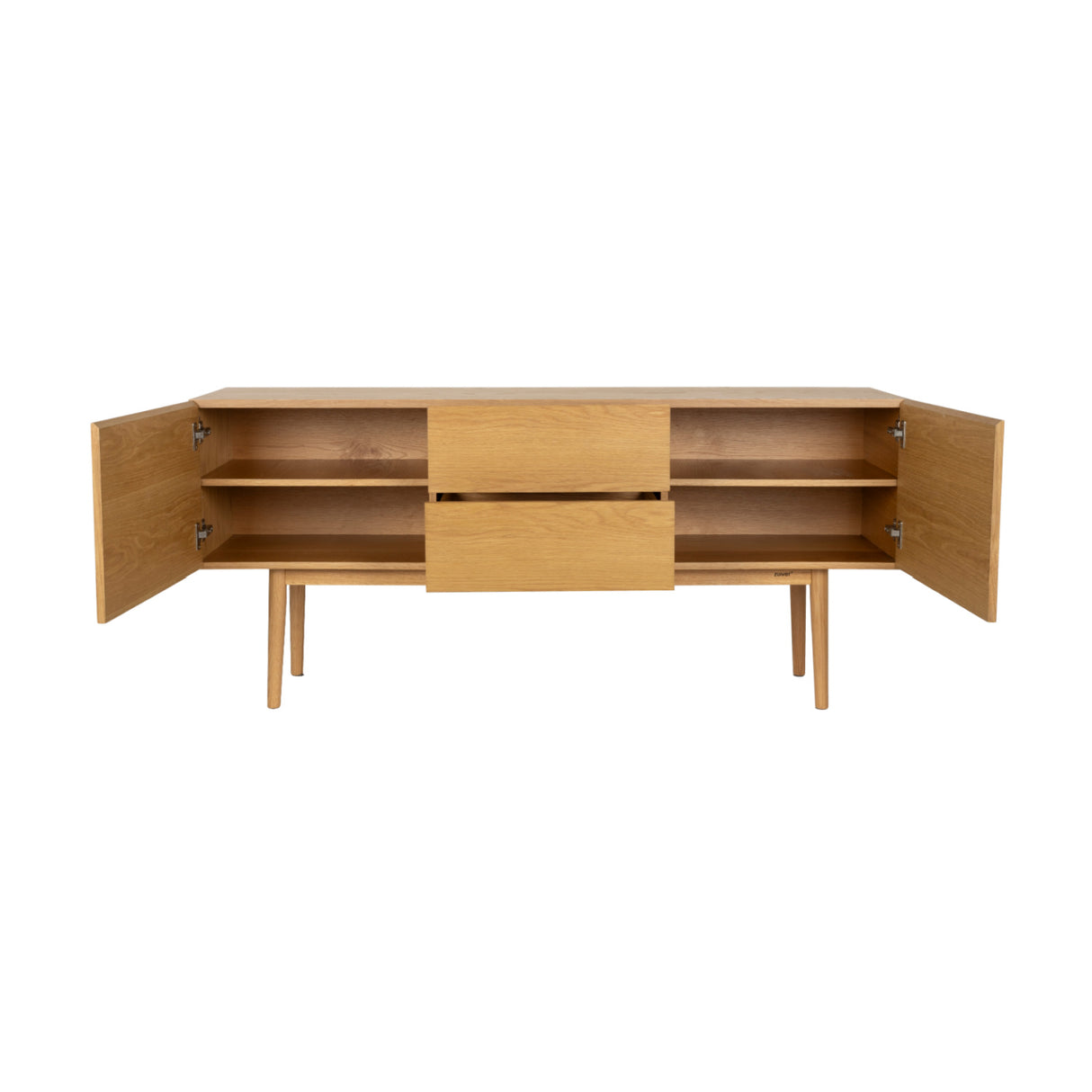 Oak 2-Drawer 2-Door Cabinet | Oroa.com