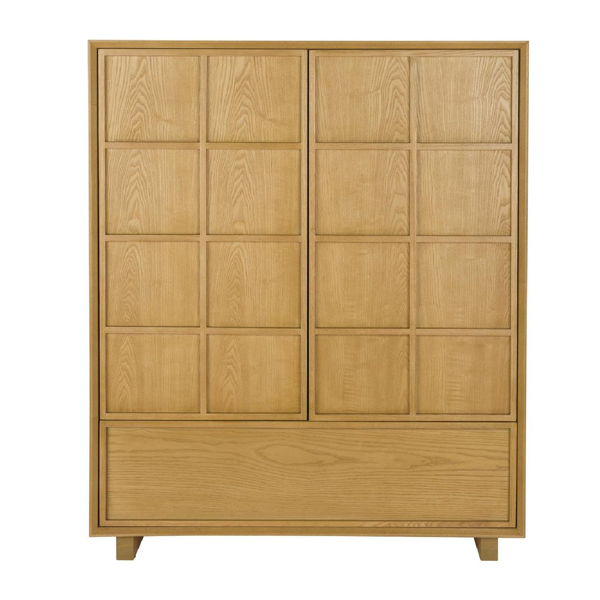 Natural Solid Ash 2-Door Cabinet | Oroa.com