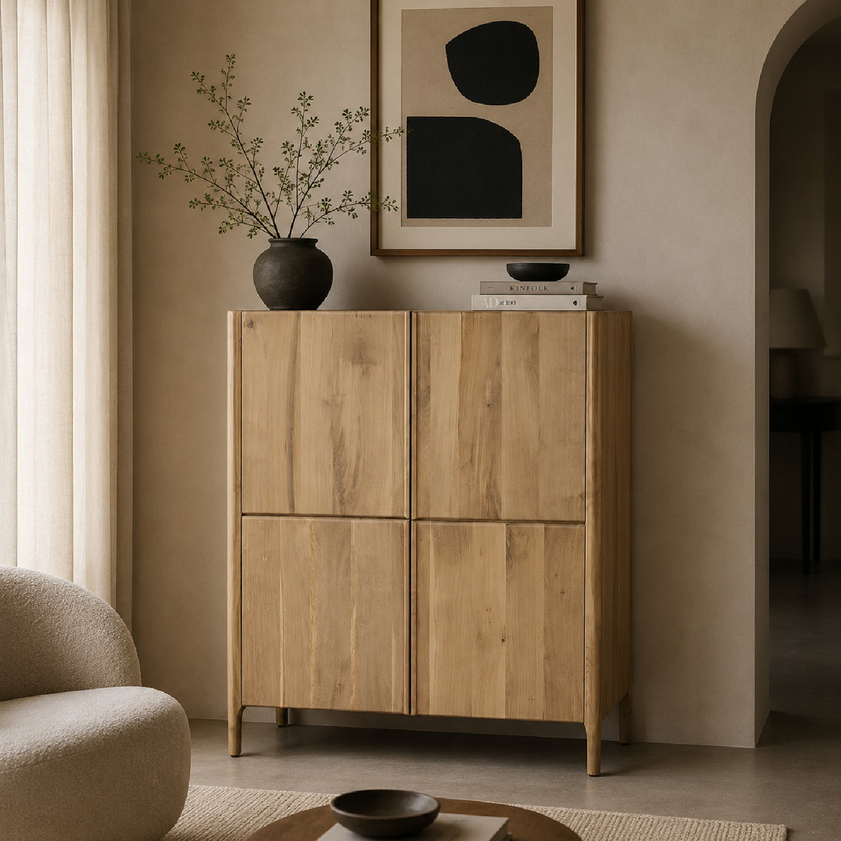 Modern European furniture - Natural Oak Sideboard - www.oroa.com | Oroa.com