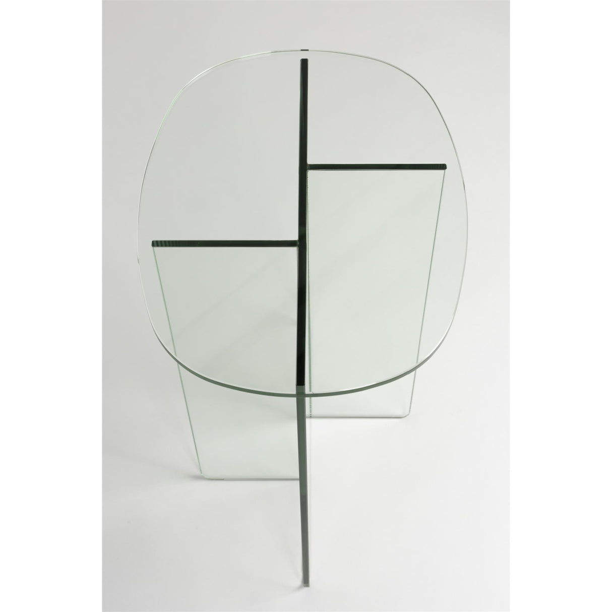 Modern European furniture - Glass Cross-Leg Side Table - www.oroa.com | Oroa.com