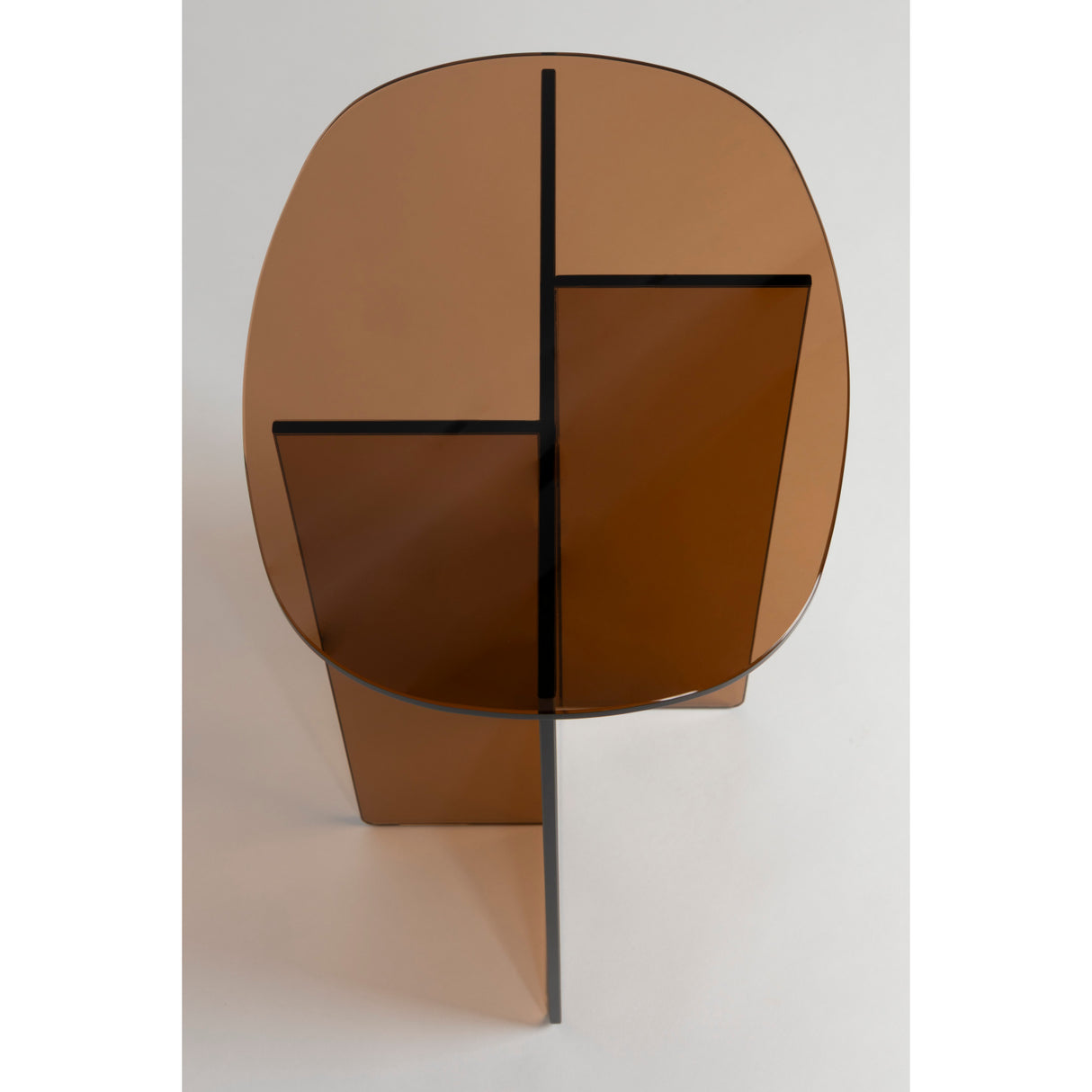 Brown Glass Side Table | Oroa.com