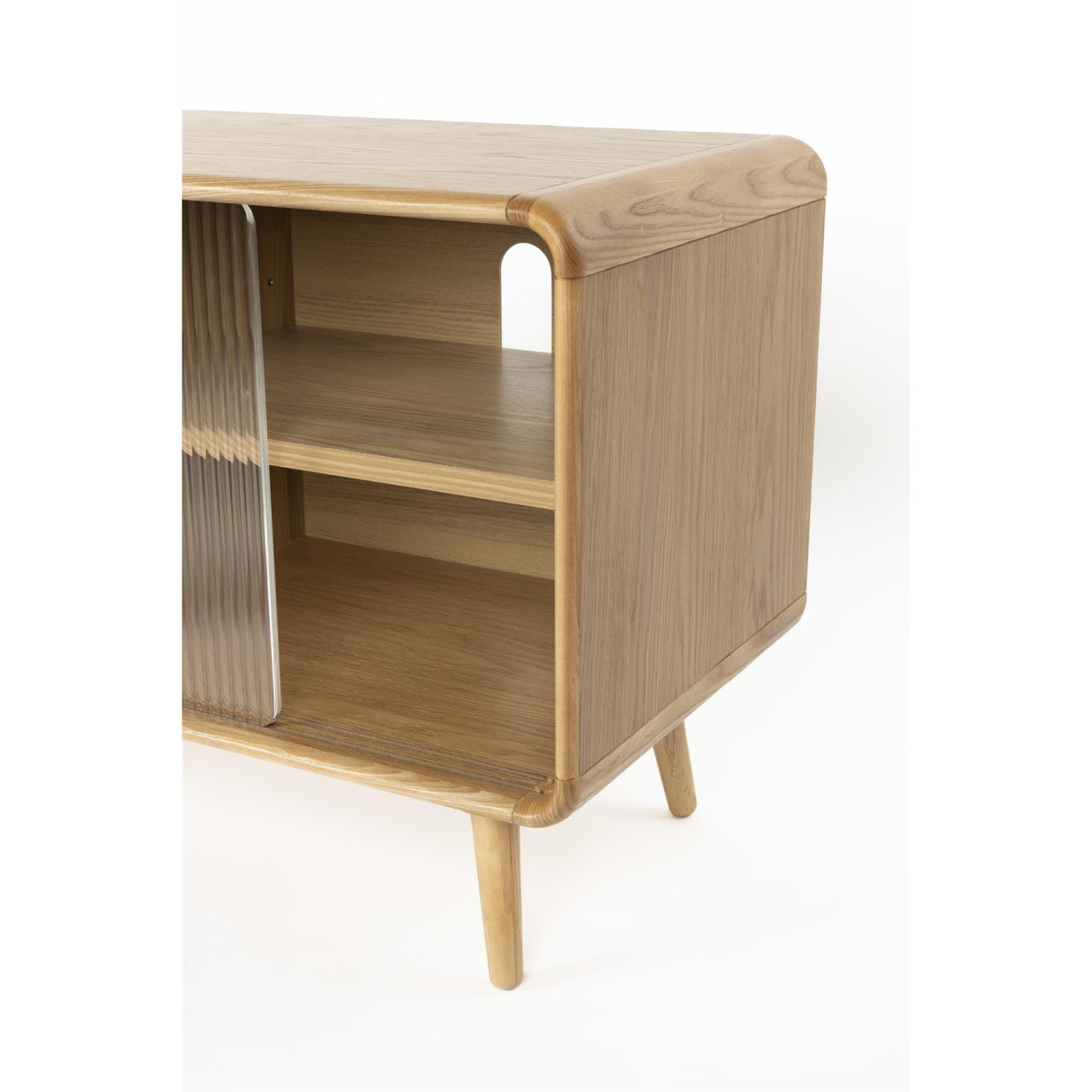 Oak Framed Glass Door Sideboard S | Oroa.com