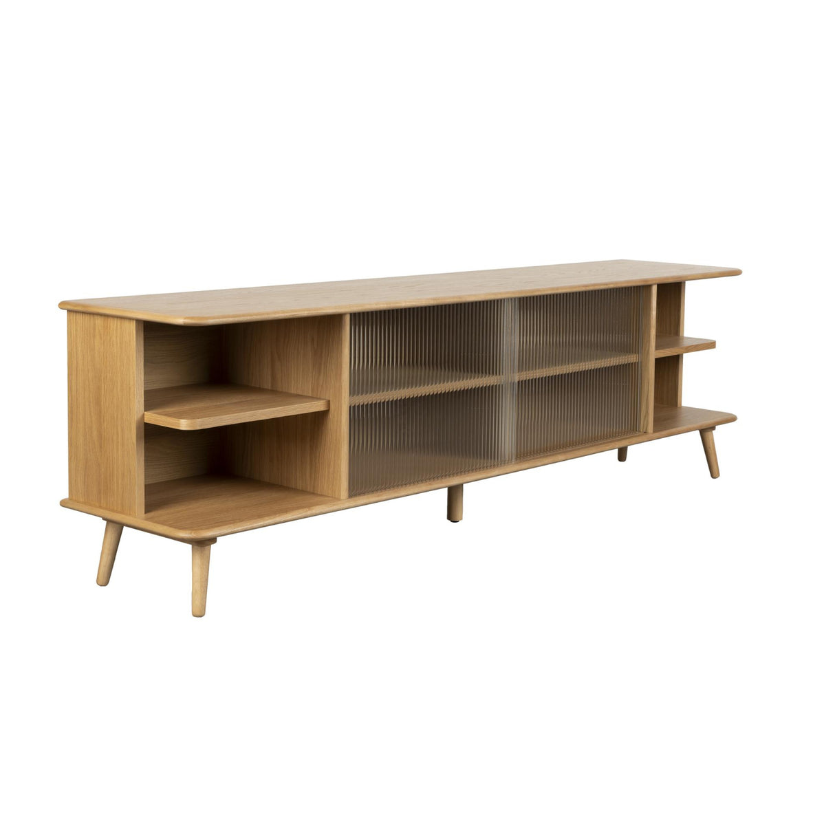 Oak Framed Glass Door Sideboard L | Oroa.com