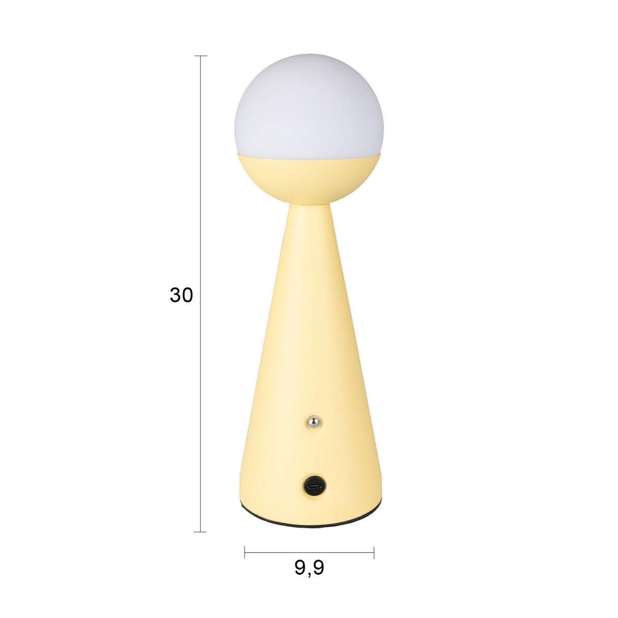 Steel Base Cordless Table Lamp | Oroa.com