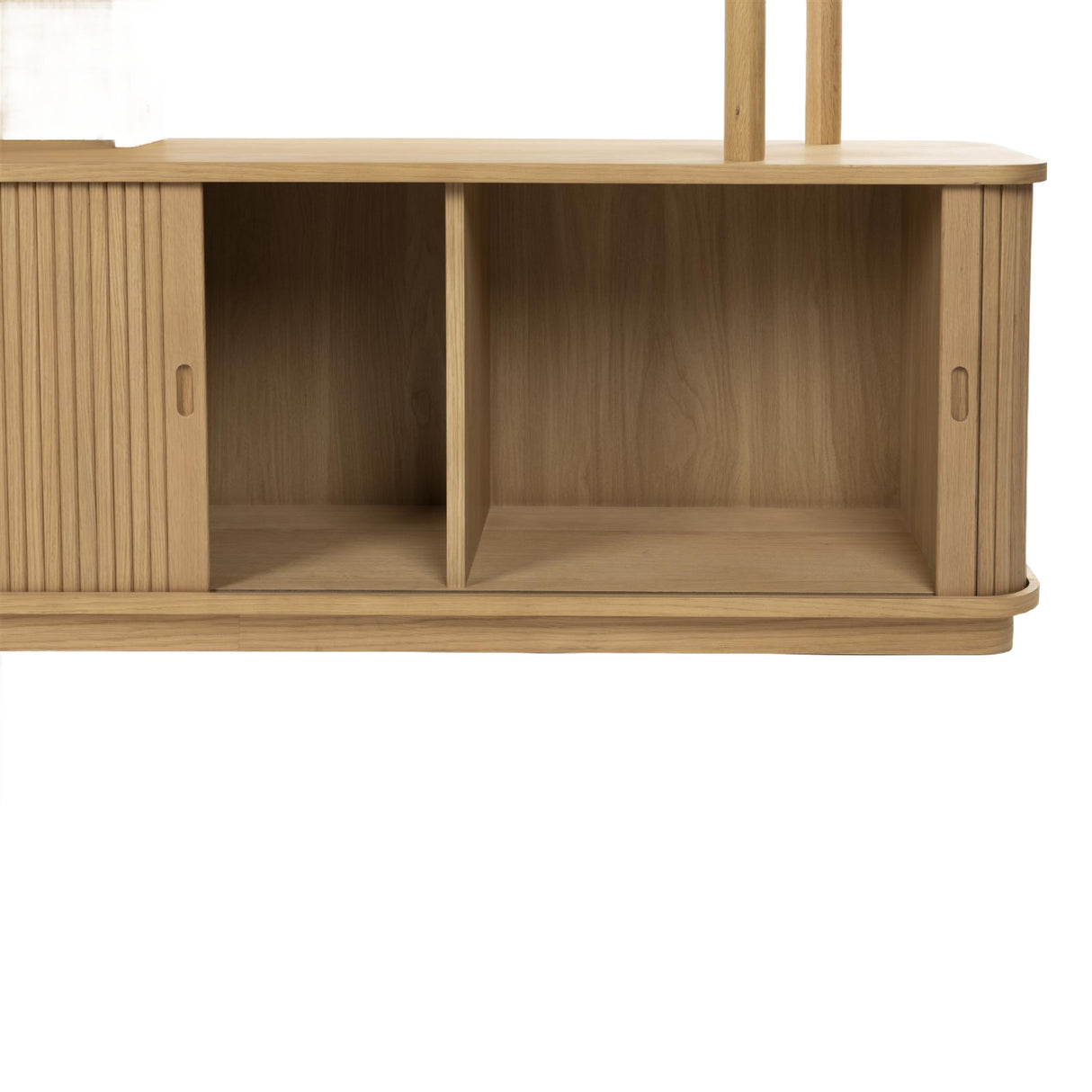 Wooden Sliding Door 5-Layer Bookcase | Oroa.com