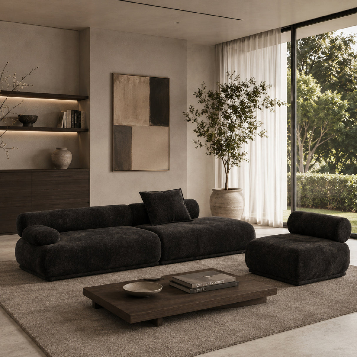 Modern furniture - 4-Seater Left-Armed Sofa - www.oroa.com | Oroa.com