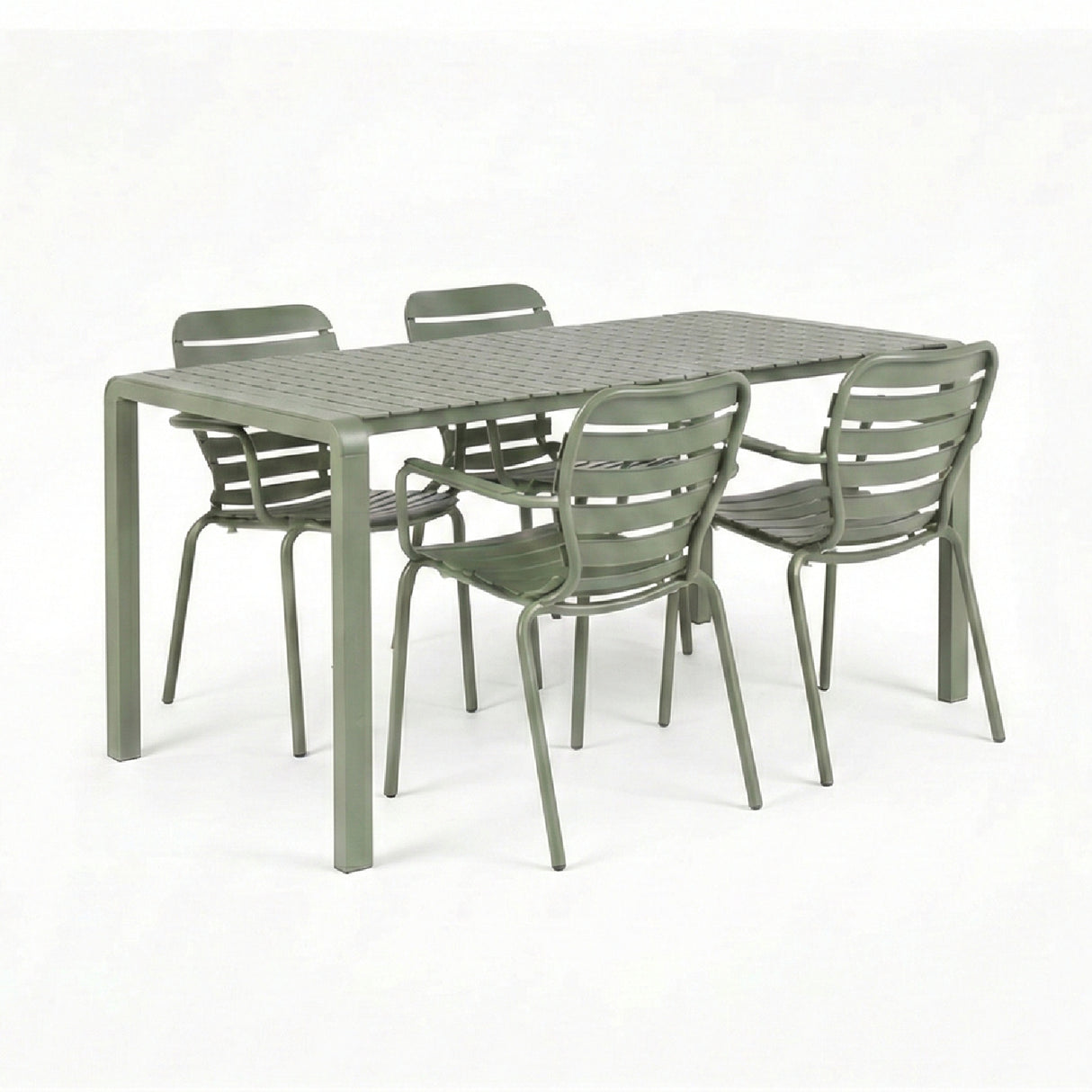 Aluminum Garden Table & Armchair Set (4) | Oroa.com