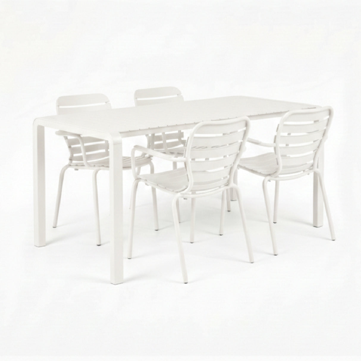 Aluminum Outdoor Garden Table & Armchair Set (4) | Oroa.com
