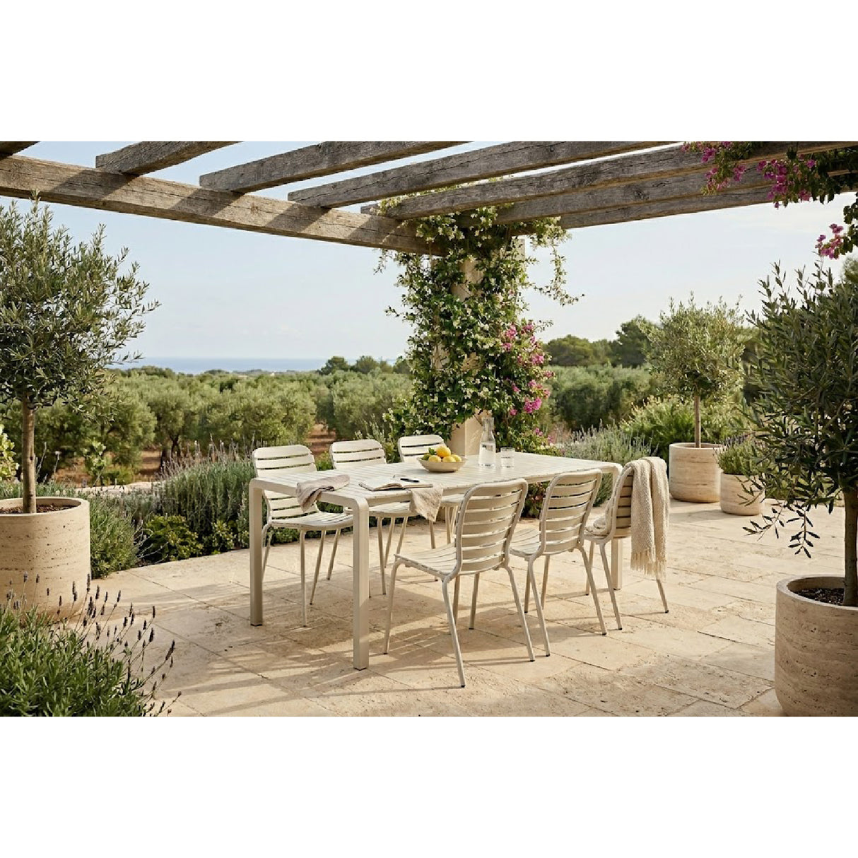 Aluminum Outdoor Garden Table & Chair Set (6) | Oroa.com