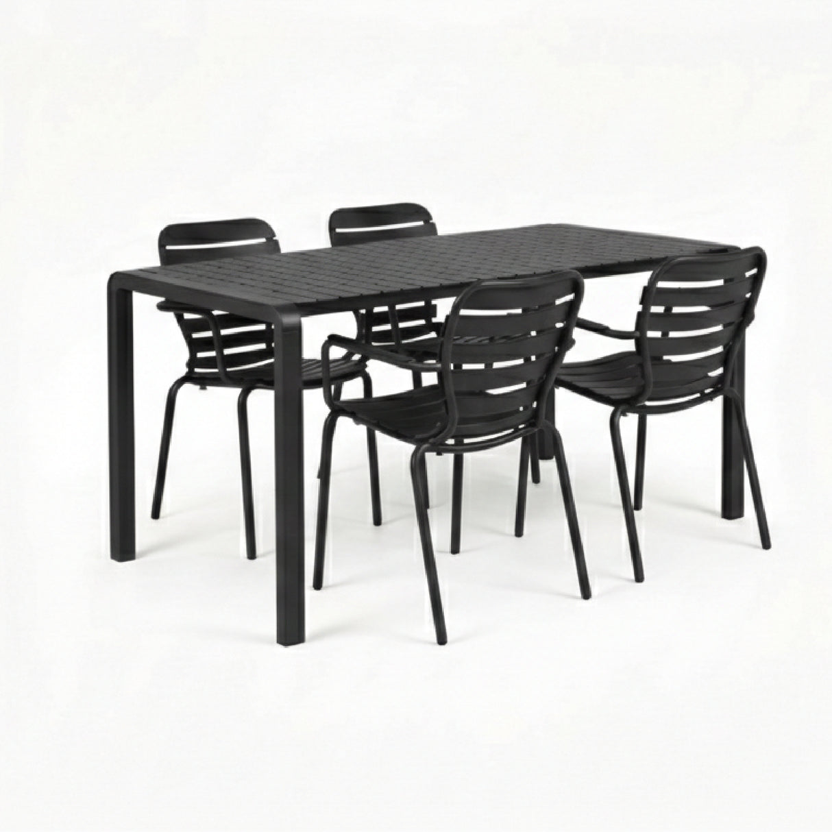 Aluminum Garden Table & Armchair Set (4) | Oroa.com