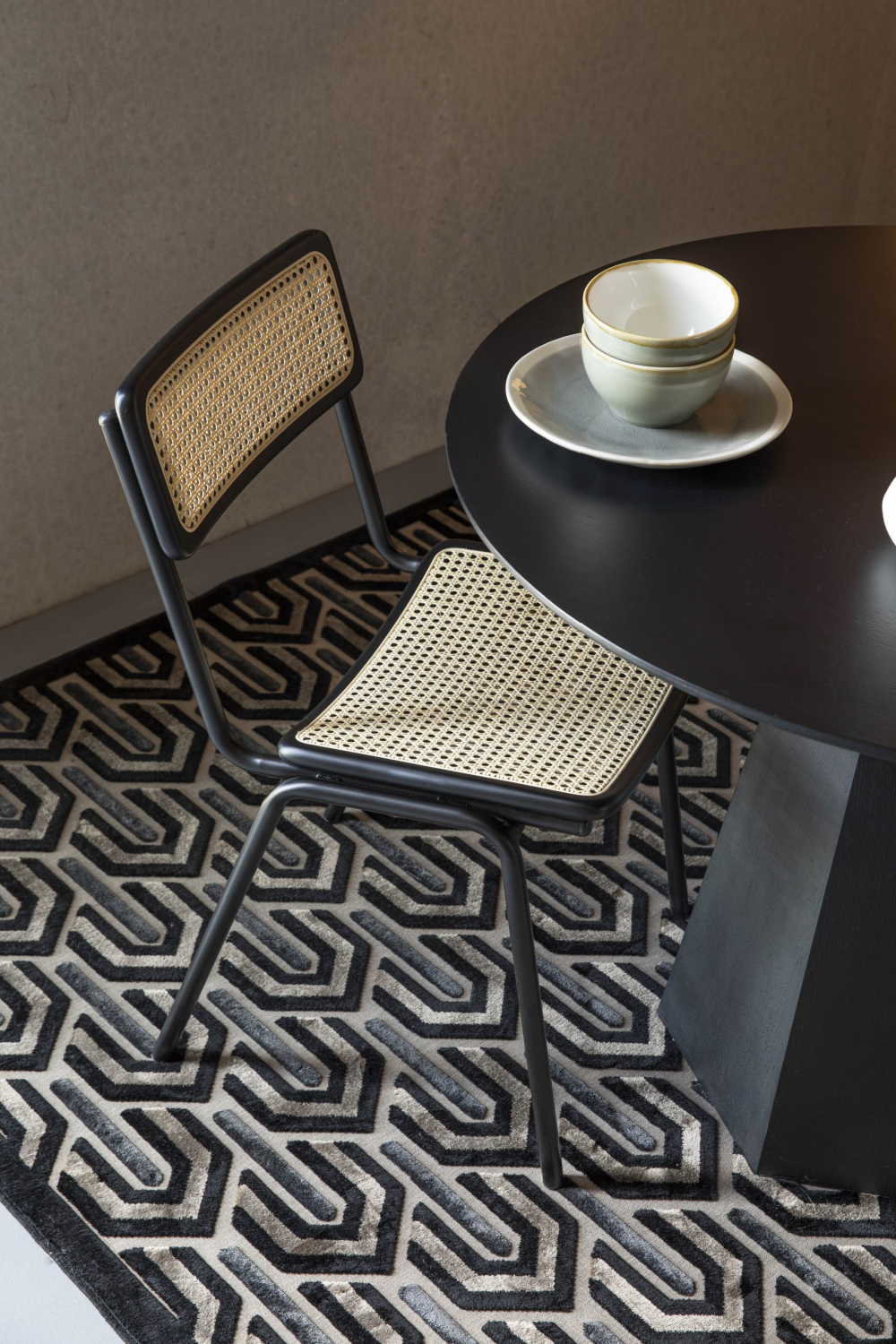 Beech Framed Rattan Dining Chairs (2) | Zuiver Jort | Oroa.com