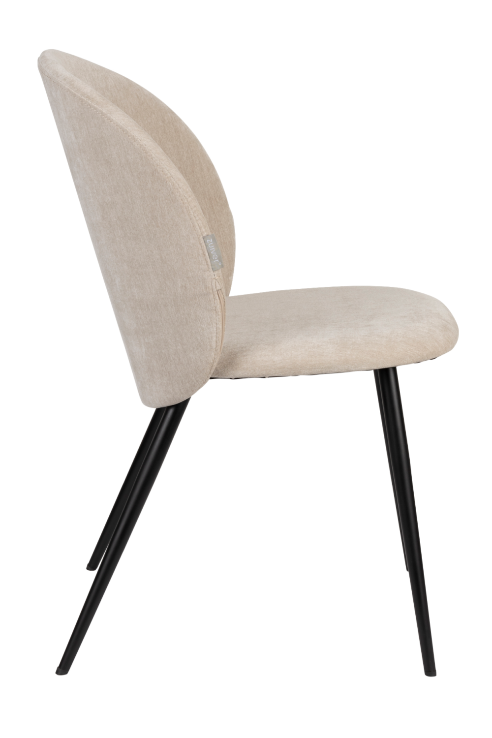 Velvet Curved Dining Chairs (2) | Zuiver Cozy | OROA.com
