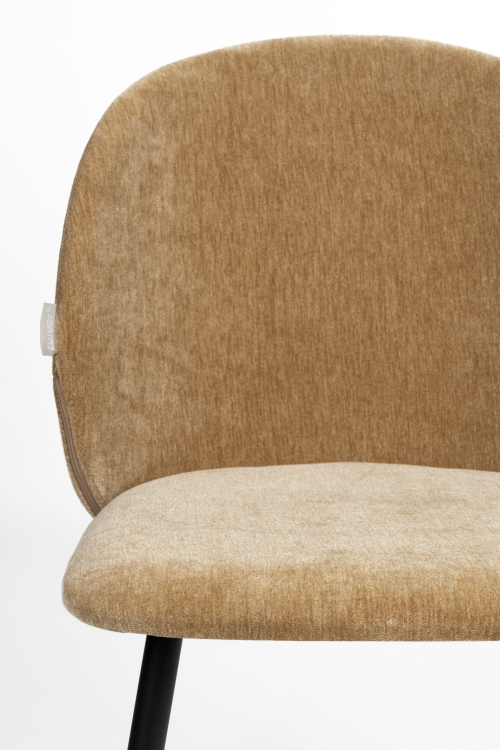 Velvet Curved Dining Chairs (2) | Zuiver Cozy | OROA.com