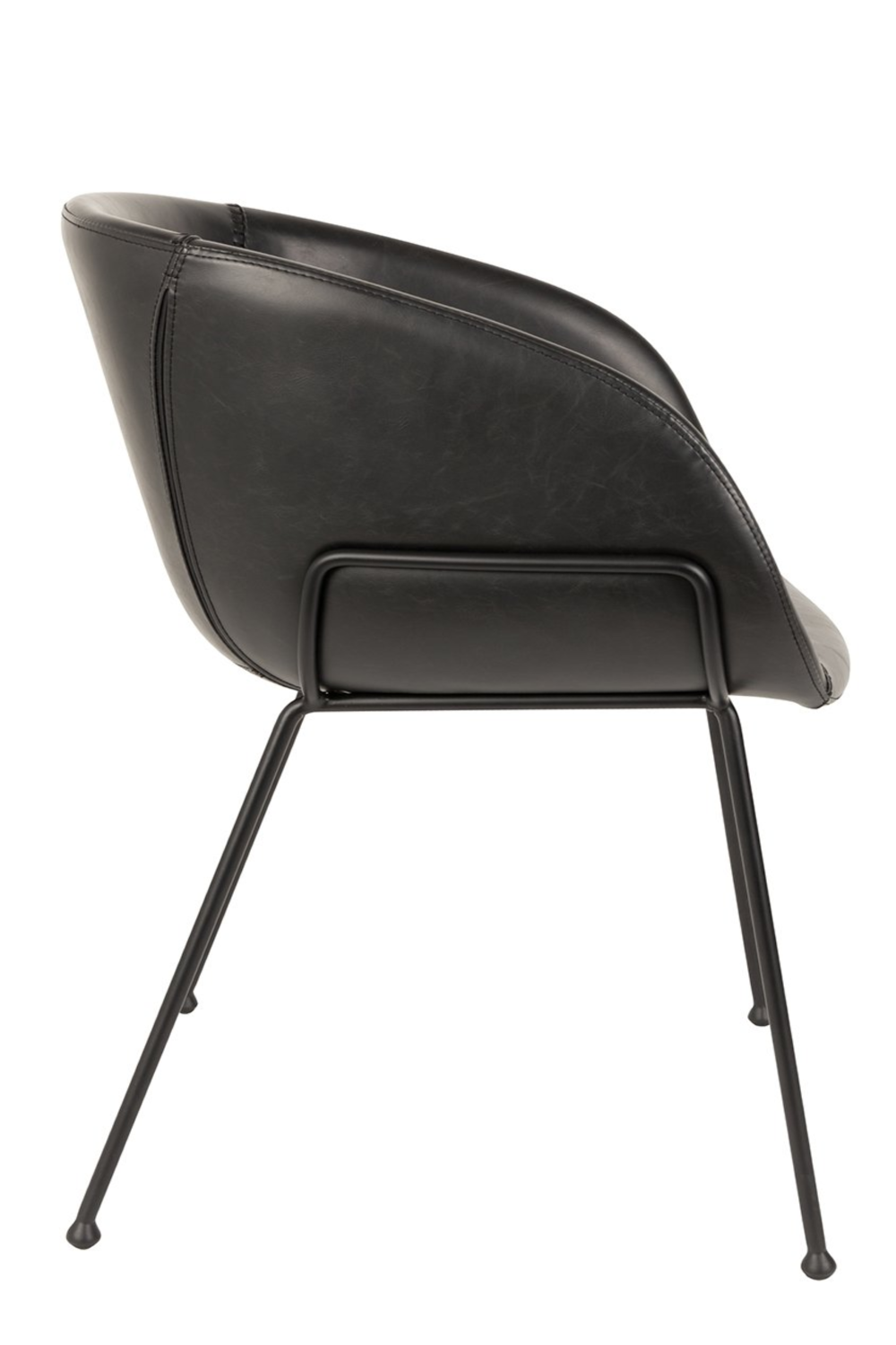 Baseball-Stitched Leather Armchairs (2) | Zuiver Feston | OROA.com