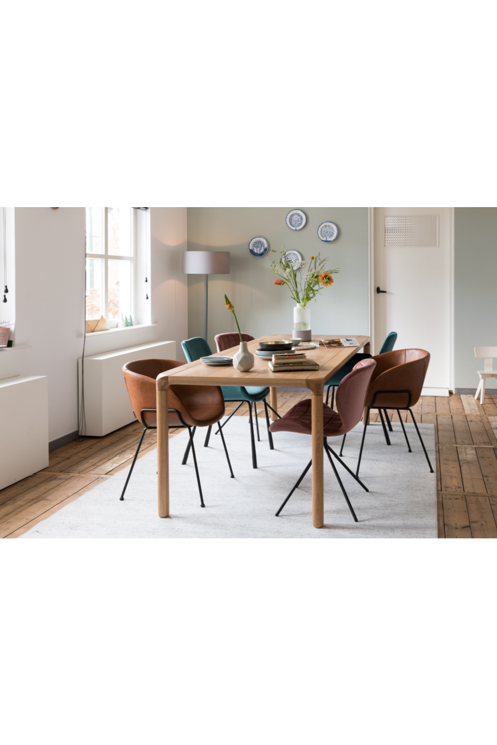 Baseball-Stitched Leather Armchairs (2) | Zuiver Feston | OROA.com