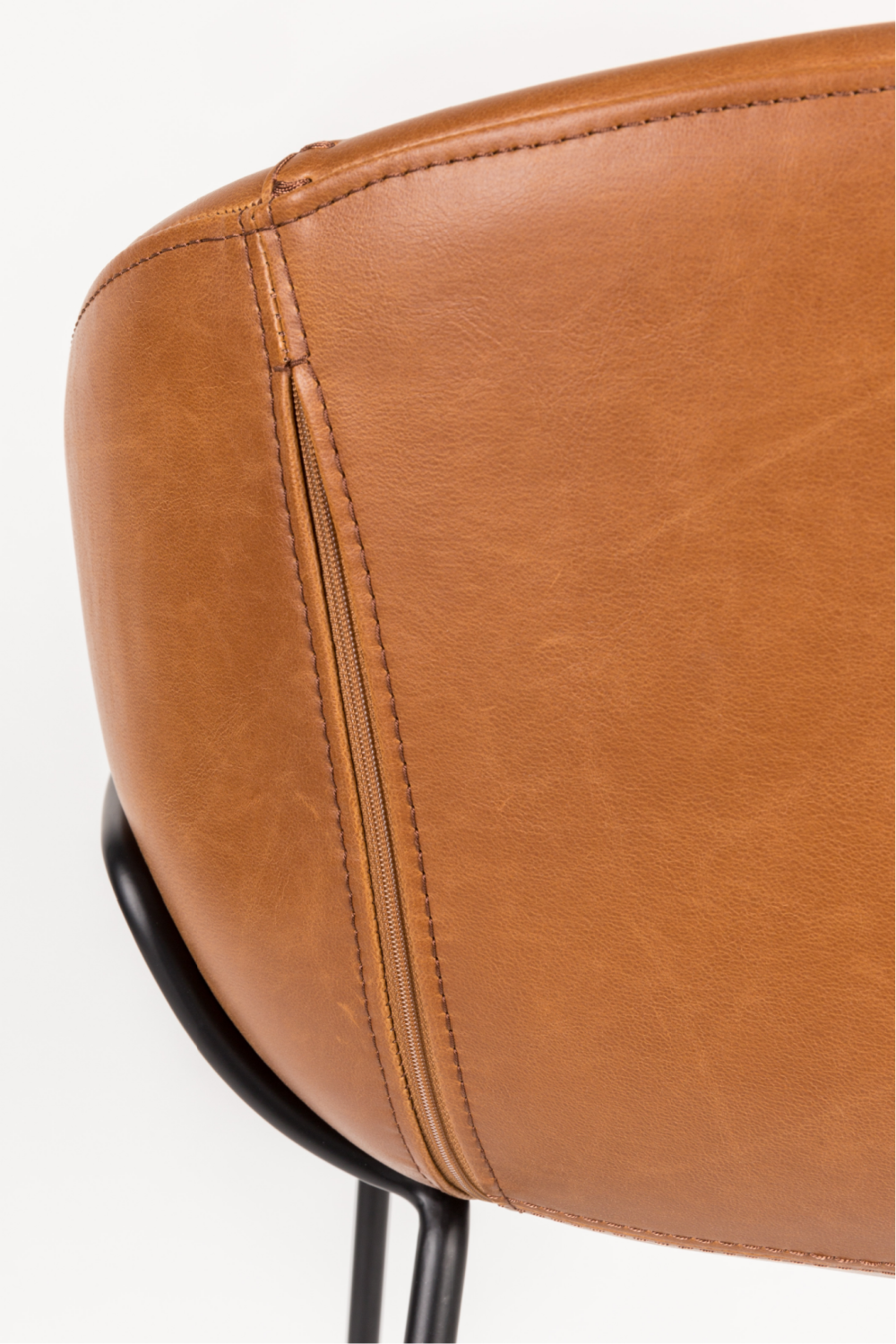 Baseball-Stitched Leather Armchairs (2) | Zuiver Feston | OROA.com