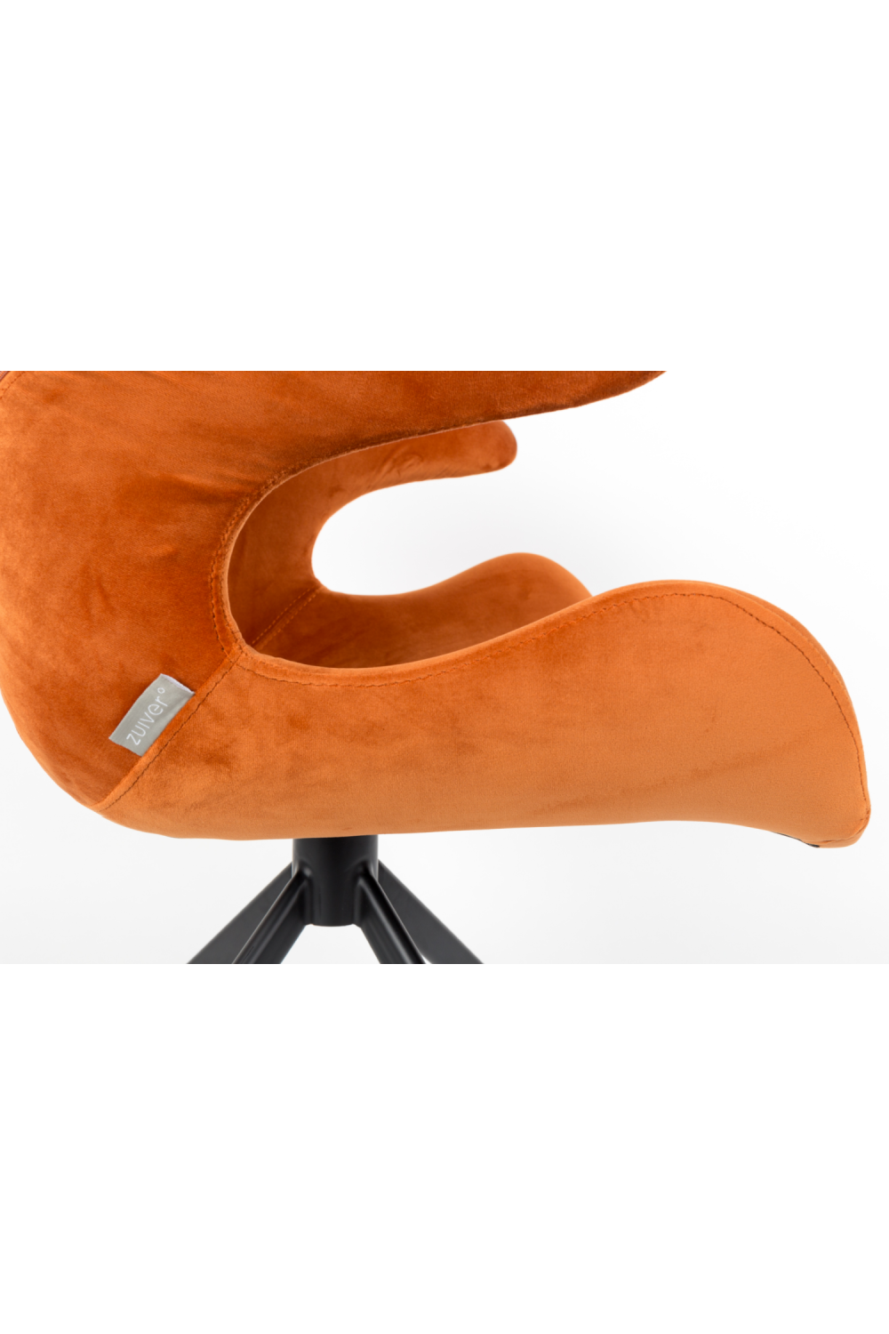 Bucket Seat Velvet Dining Armchairs (2) | Zuiver Mia | Oroa.com