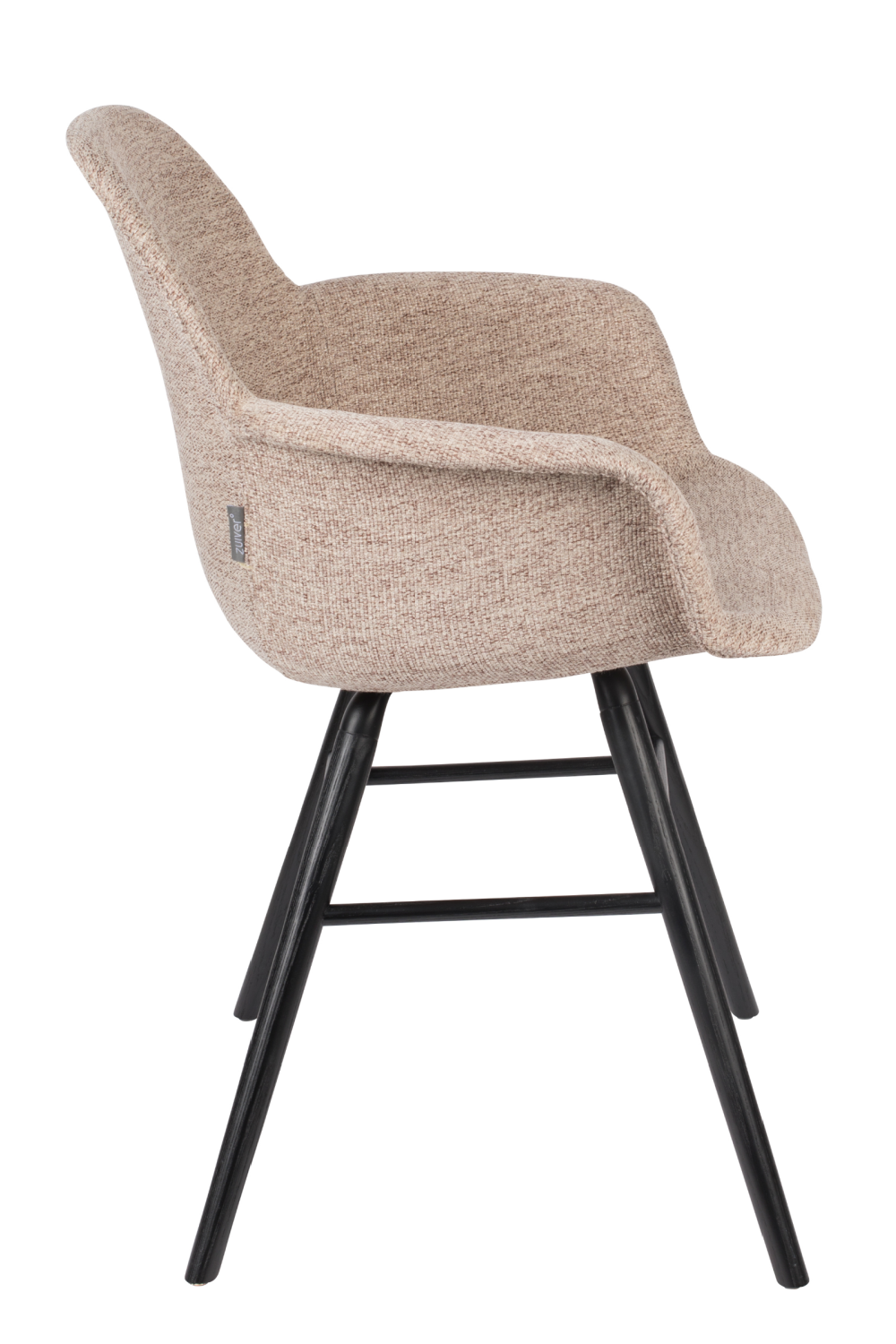 Fabric Upholstered Dining Armchairs (2) | Zuiver Albert Kuip | Oroa.com