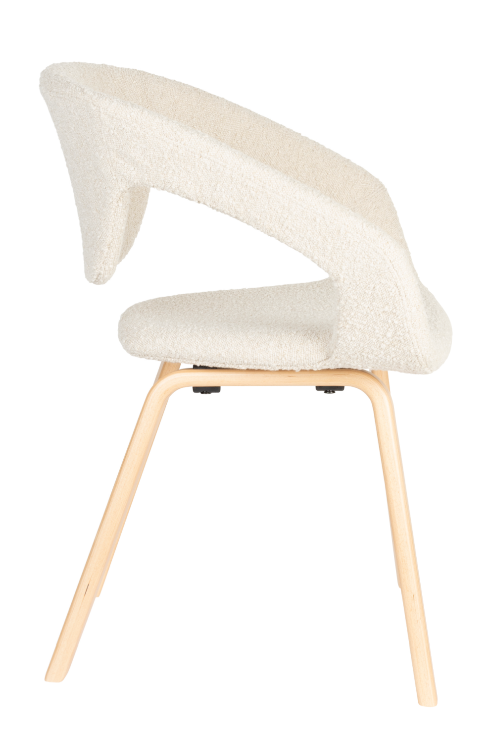 Bouclé Dining Armchairs (2) | Zuiver Flexback | OROA.com