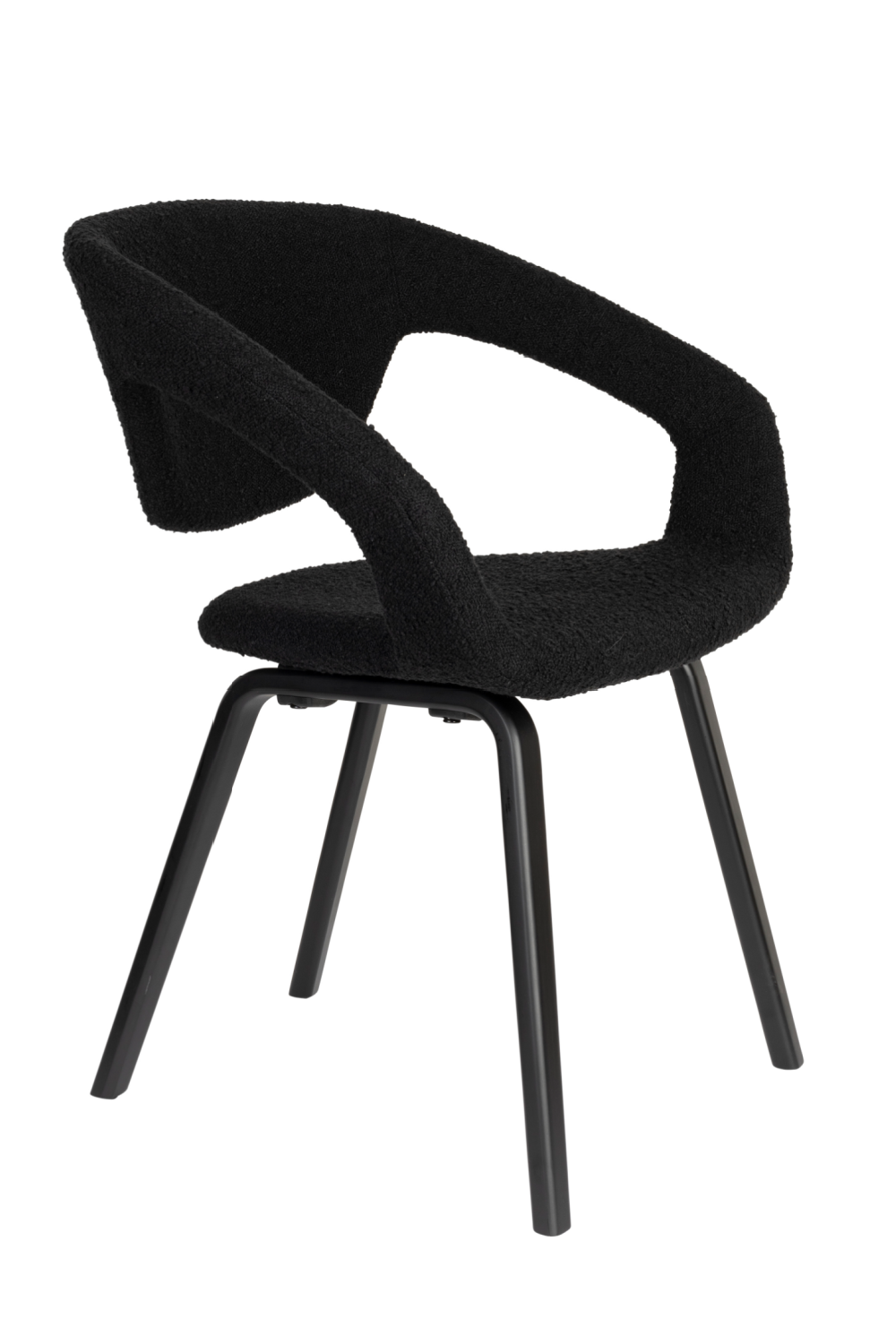 Bouclé Dining Armchairs (2) | Zuiver Flexback | OROA.com