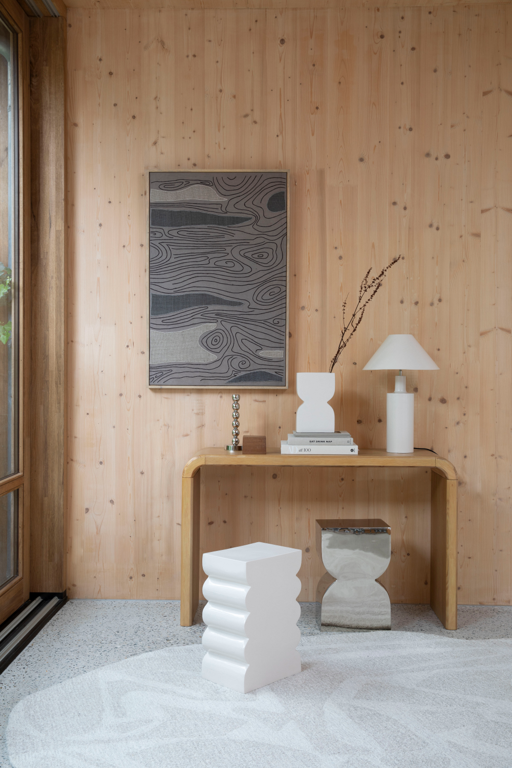 Hourglass Modern Stool | Zuiver Cones | OROA.com